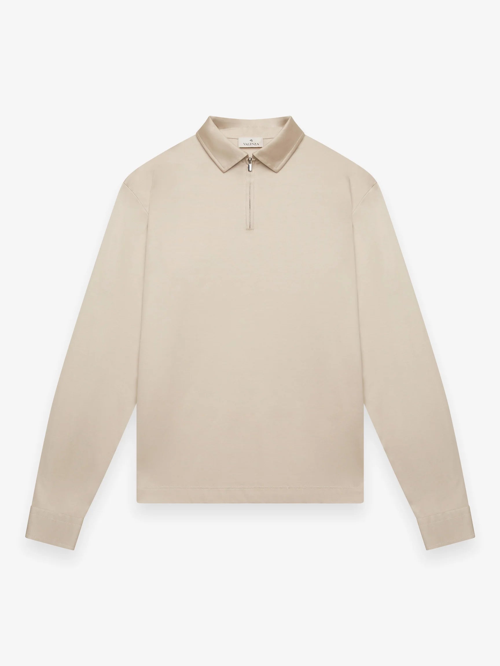 Valenza | Supima Polo Zip Collar Longsleeve