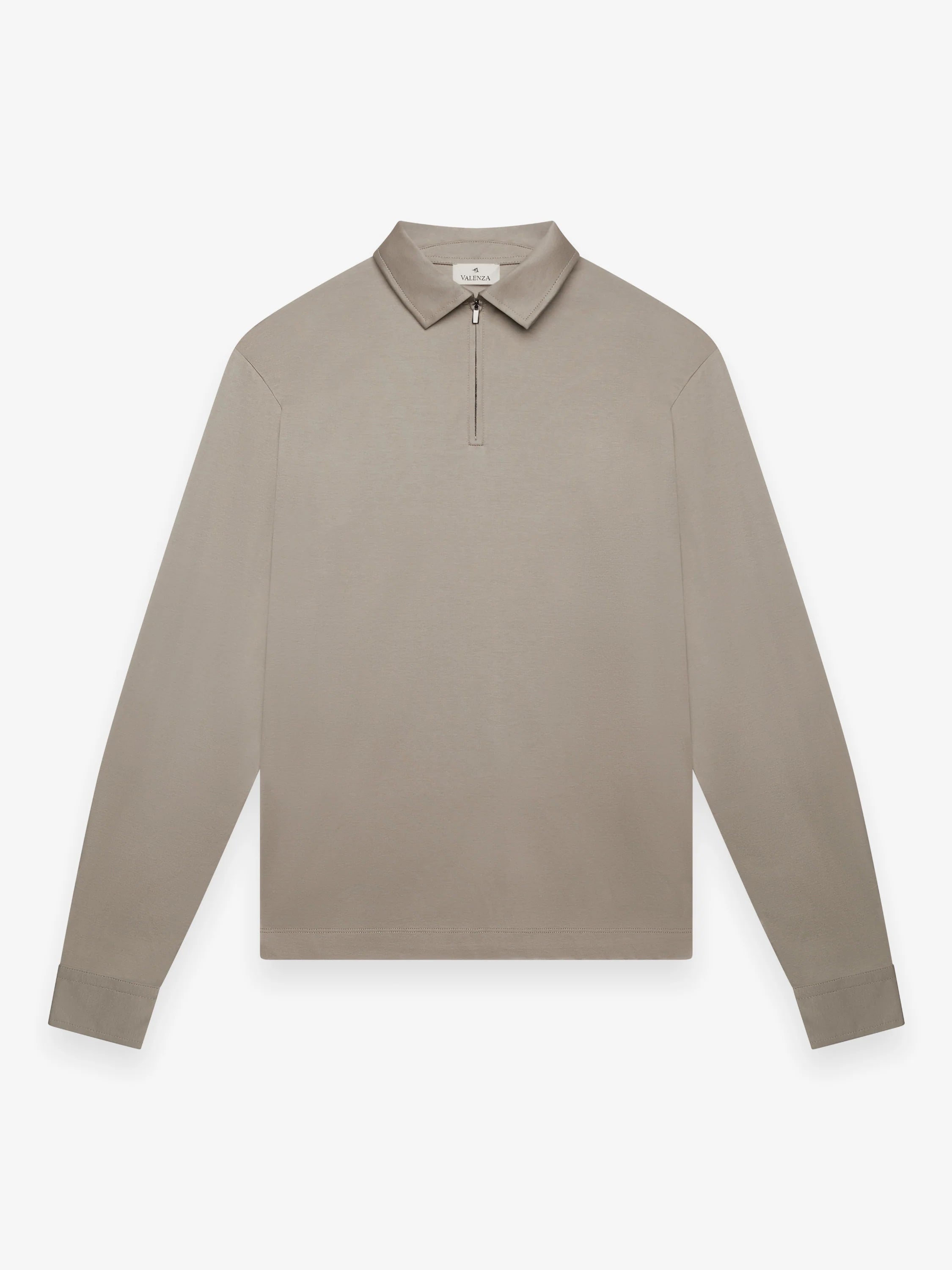 Valenza | Supima Polo Zip Collar Longsleeve