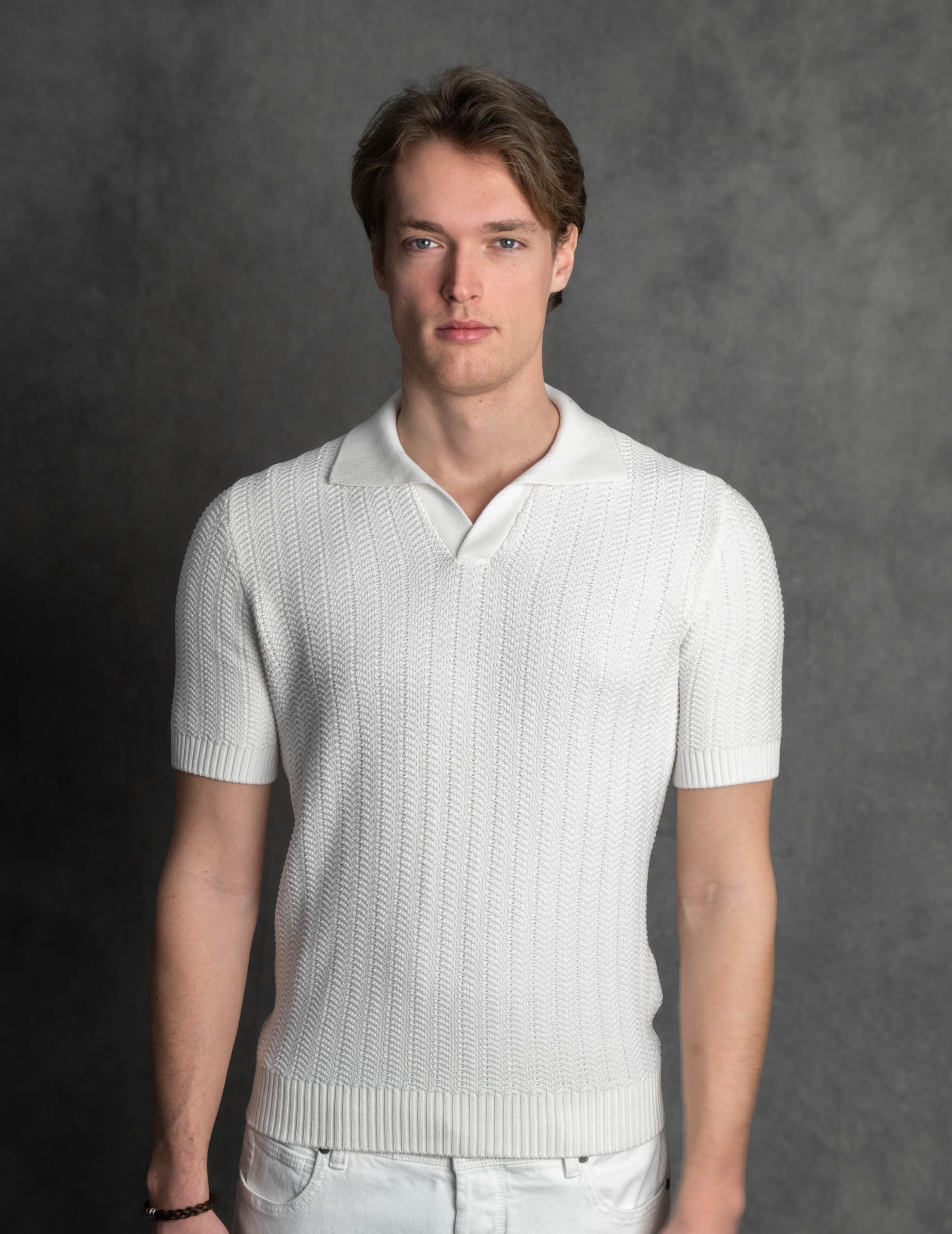 Luigi's Italian Knitwear | Knitted Summer Polo Katoen