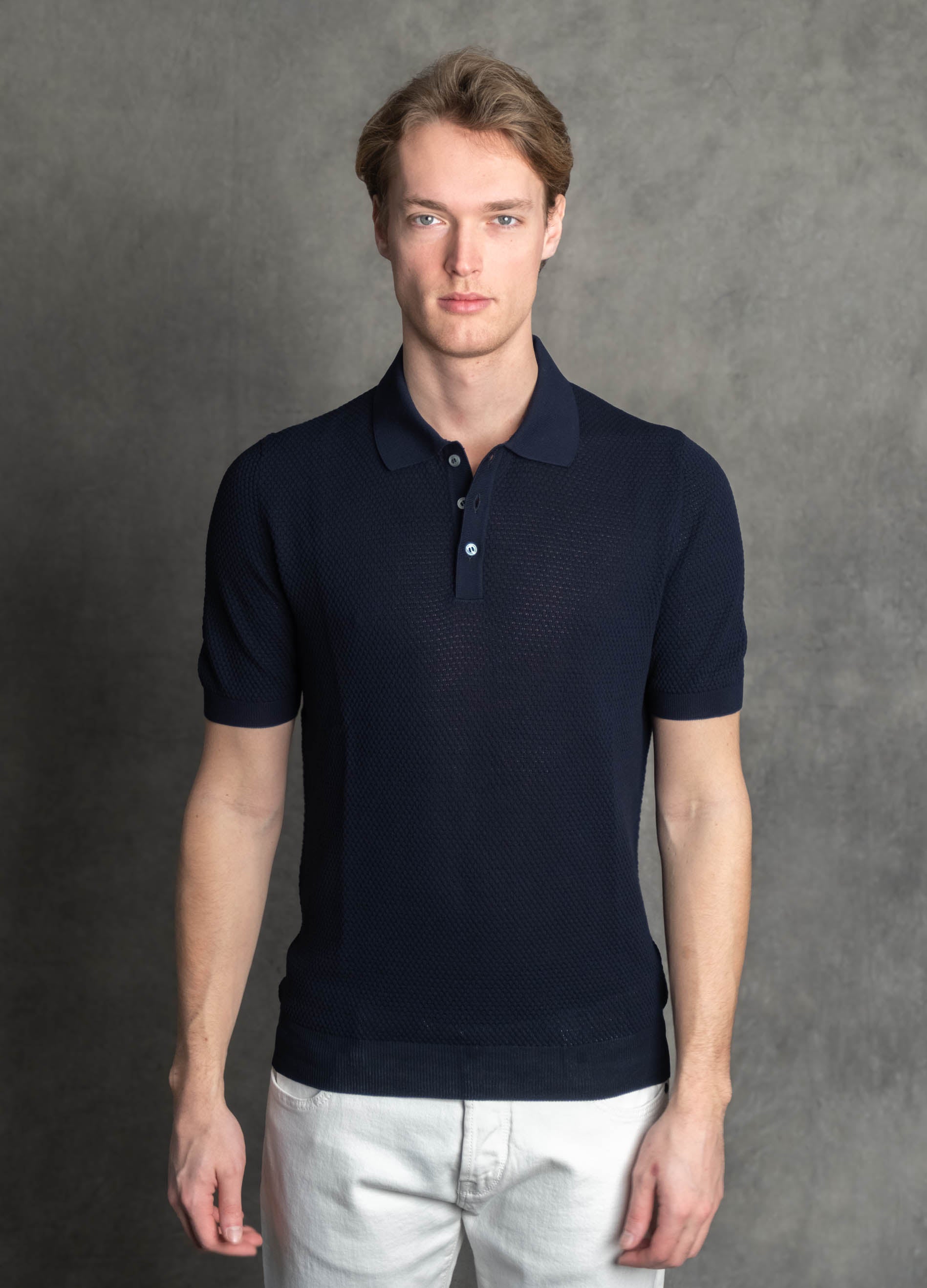 Luigi's Italian Knitwear | Knitted Cruise Polo