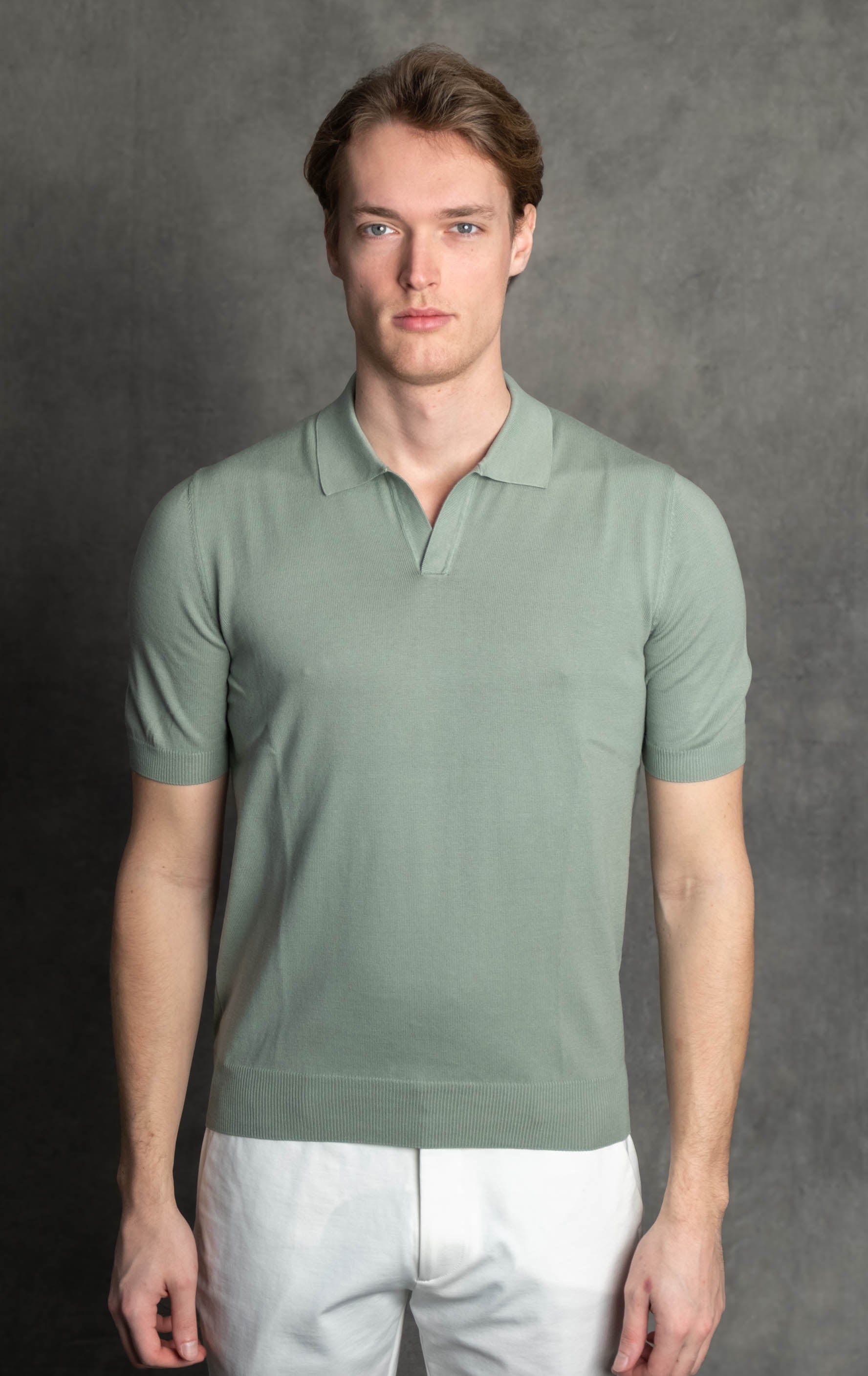 Luigi's Italian Knitwear | Buttonless Polo