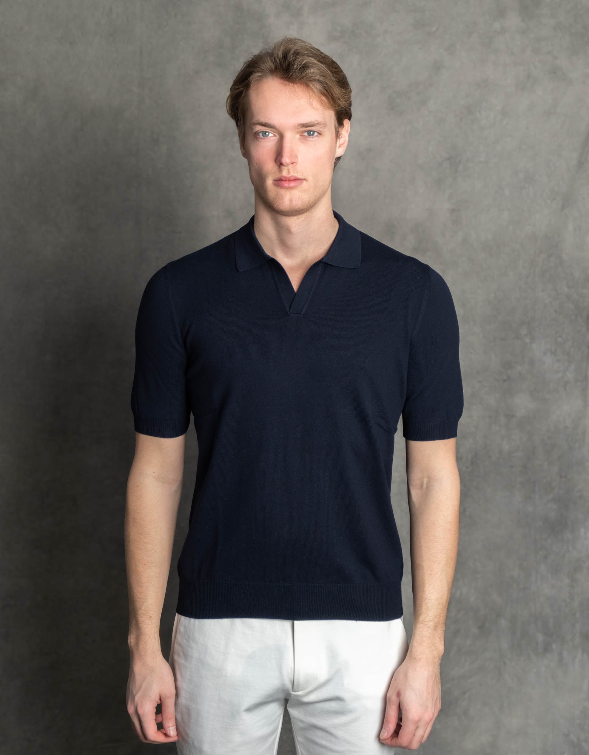 Luigi's Italian Knitwear | Buttonless Polo