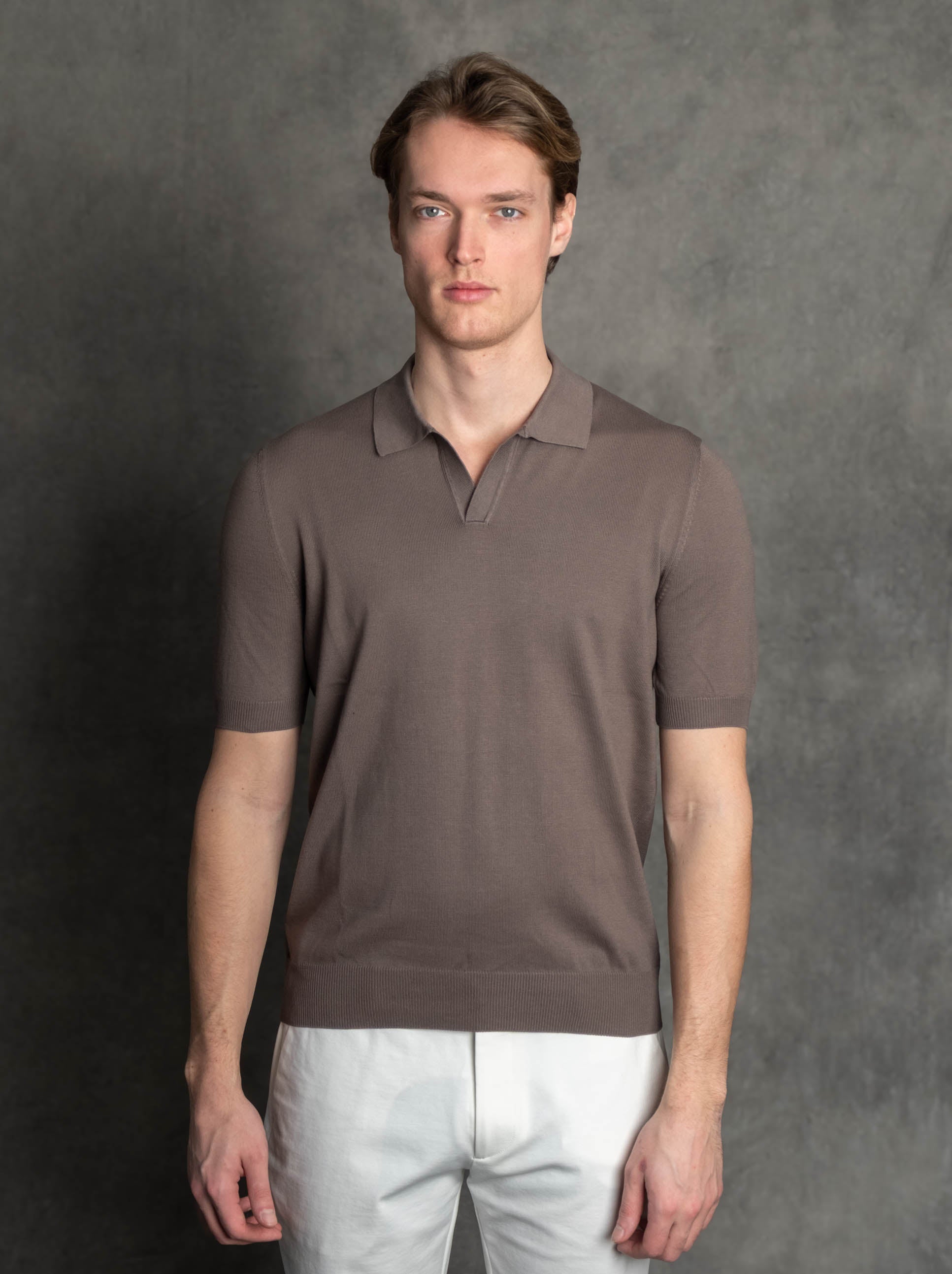 Luigi's Italian Knitwear | Buttonless Polo