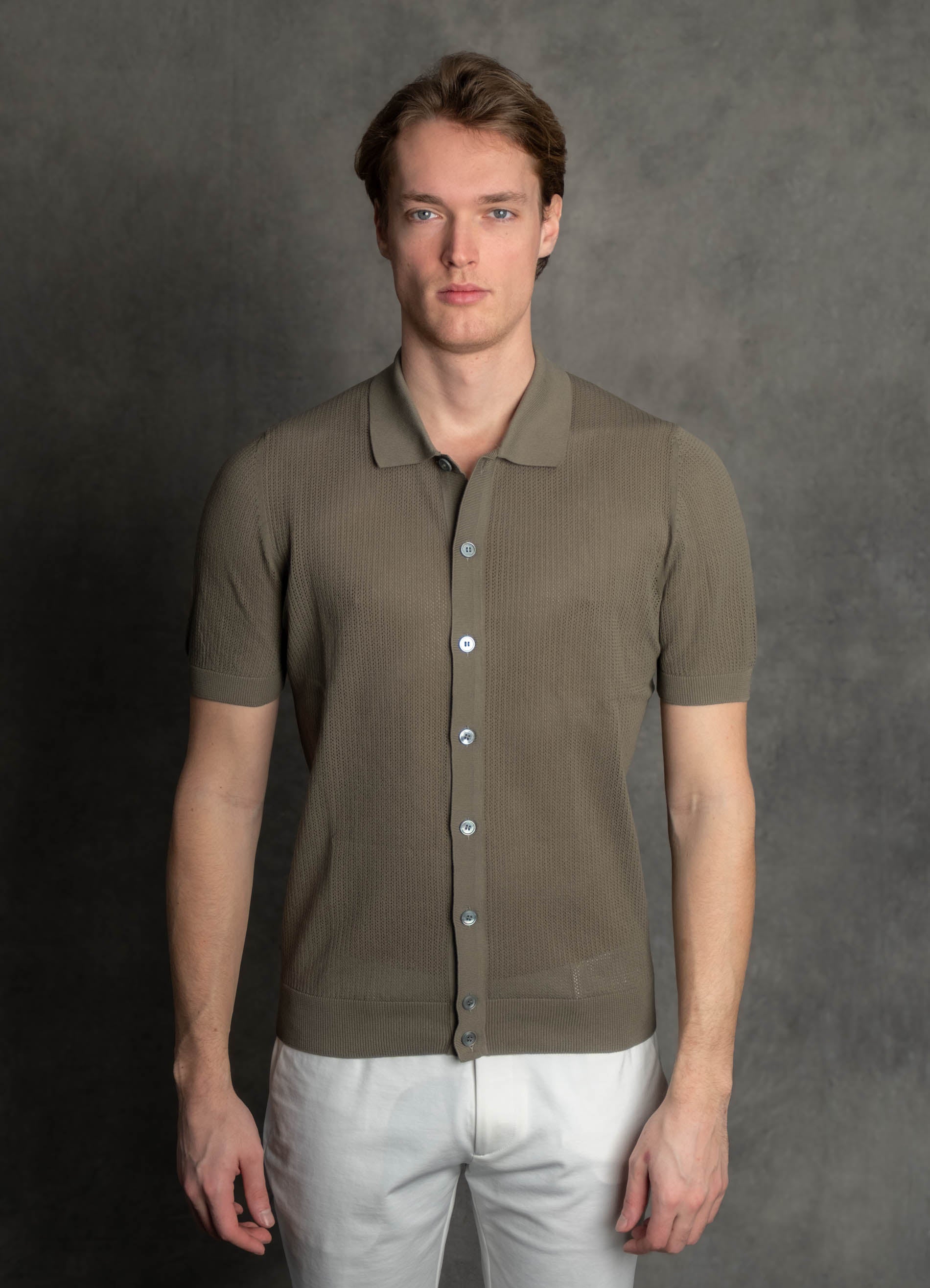 Luigi's Italian Knitwear | Knitted Vest Short Sleeve
