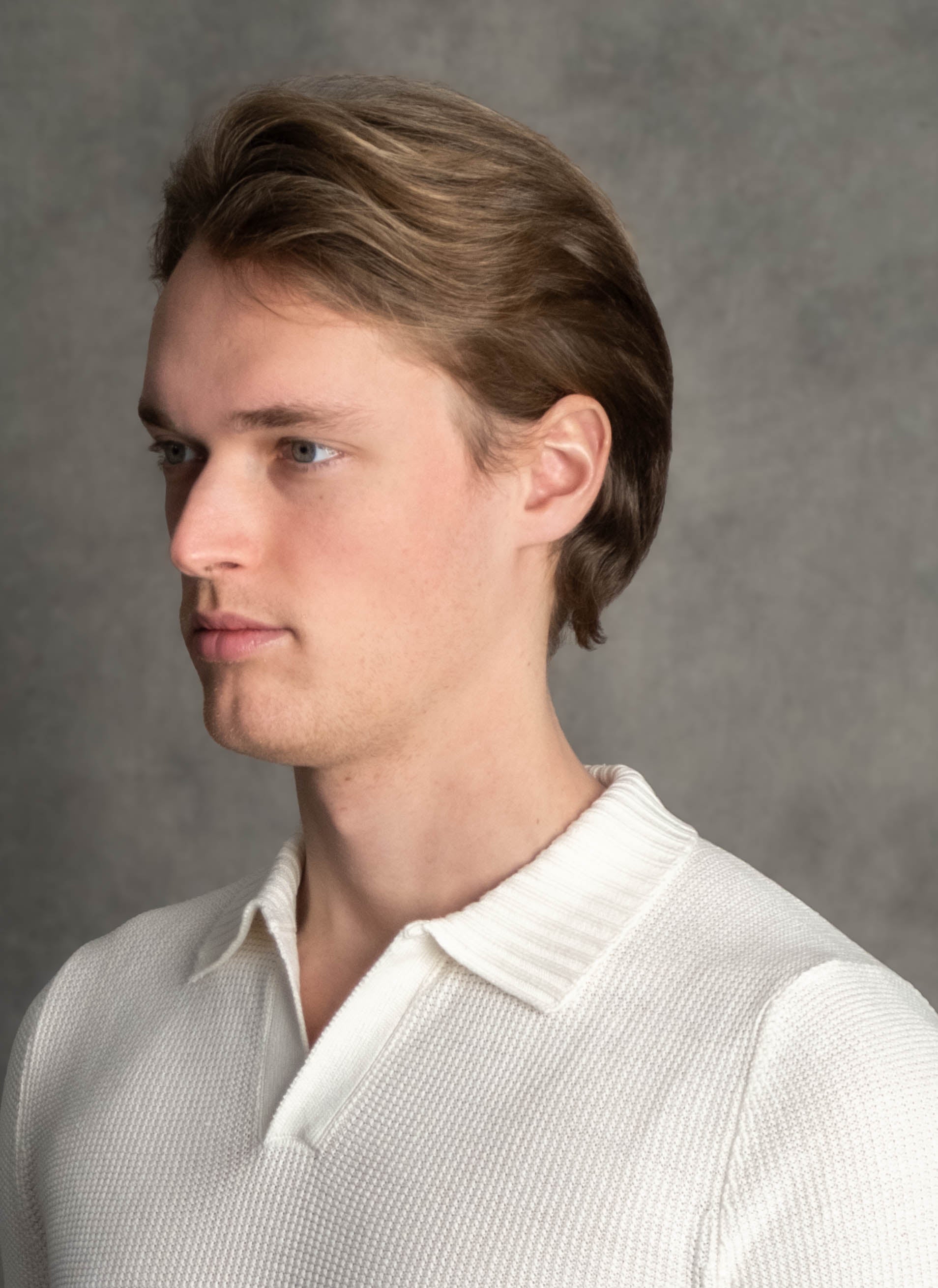 Luigi's Italian Knitwear | Ribbed Collar Summer Polo
