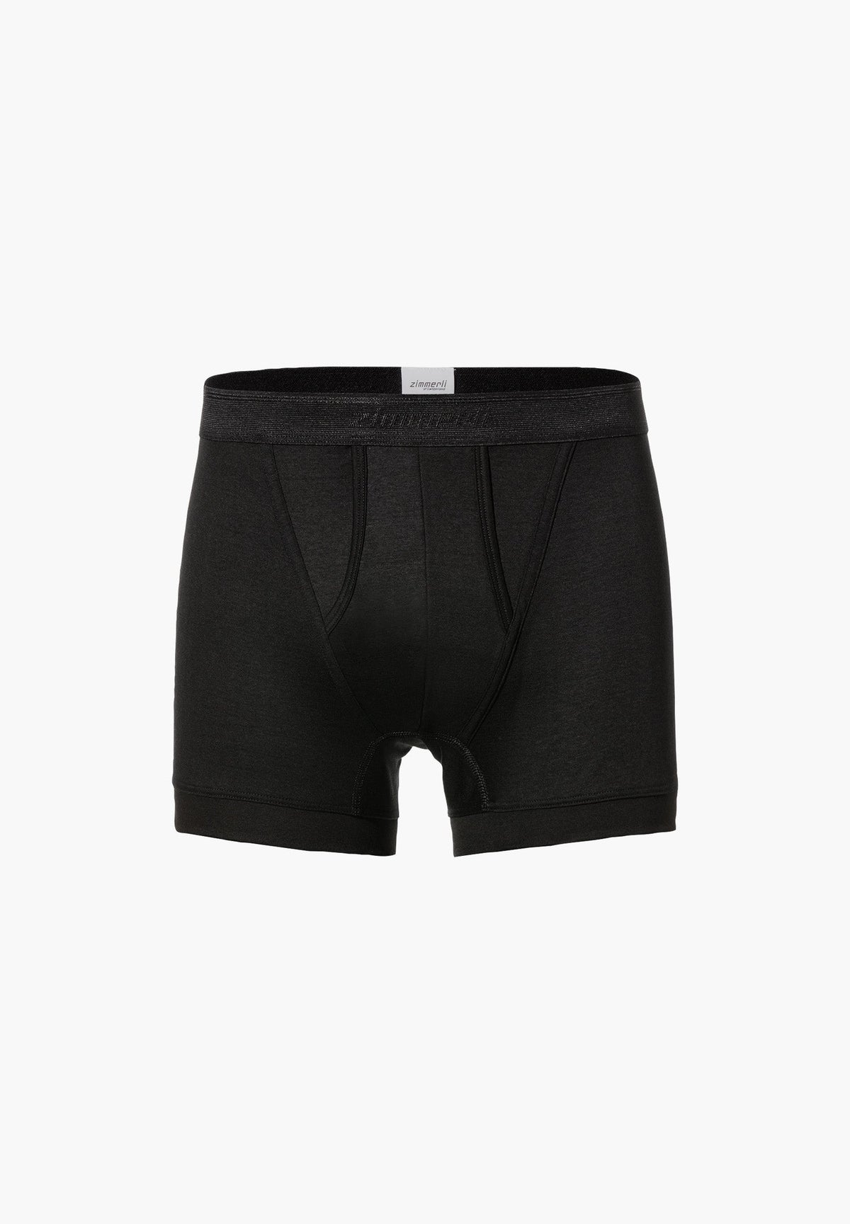 Zimmerli Business Class boxer brief in zwart, fijnrib katoen
