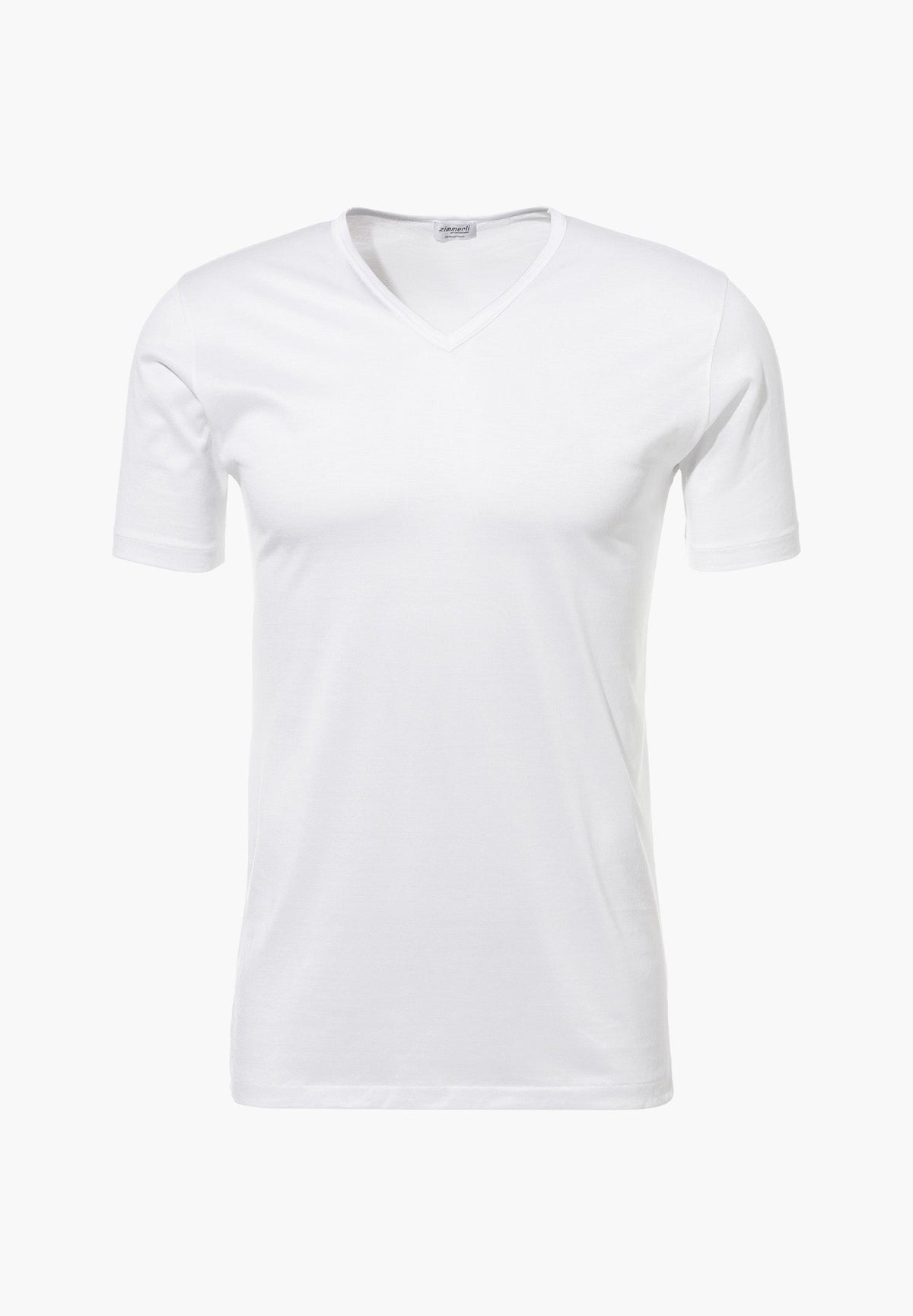 Zimmerli Royal Classic T-shirt met V-hals in wit, gemerceriseerd katoen