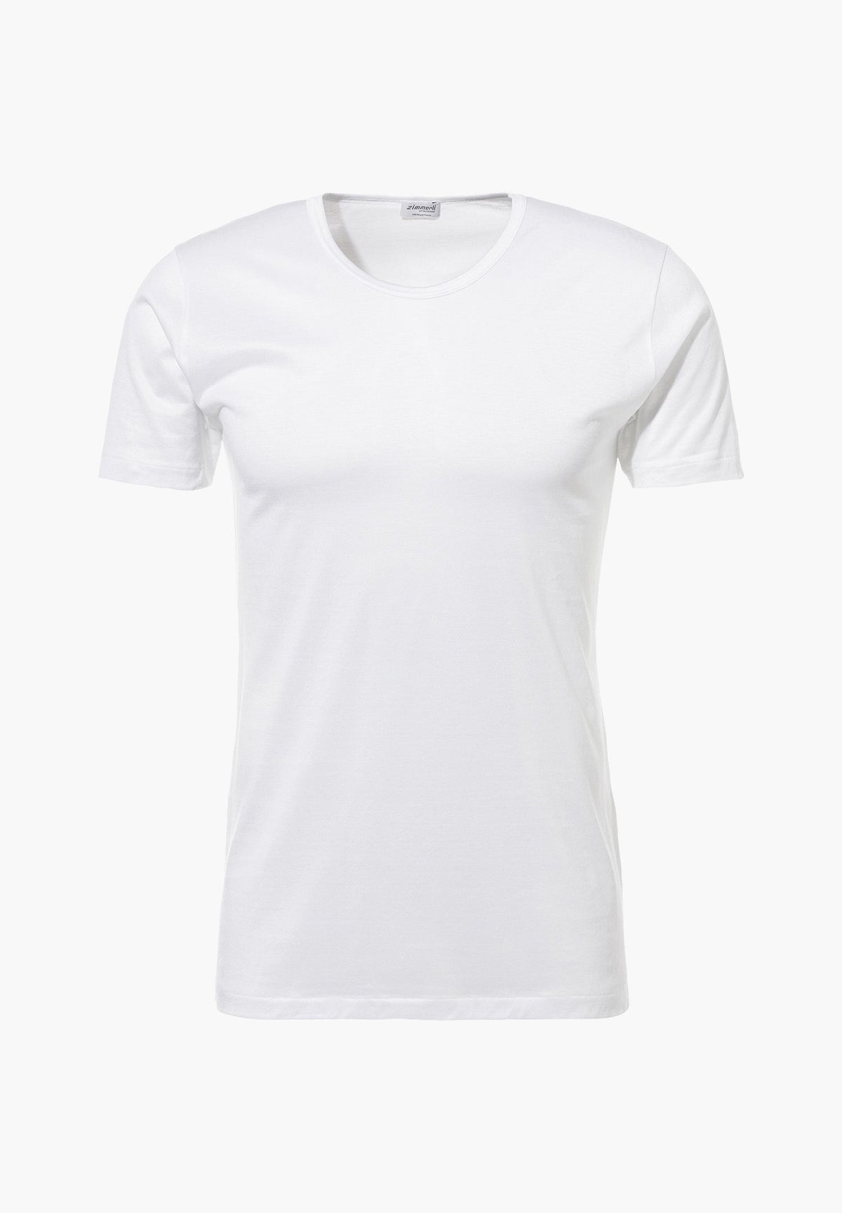 Zimmerli Royal Classic T-shirt met ronde hals in wit, gemerceriseerd katoen
