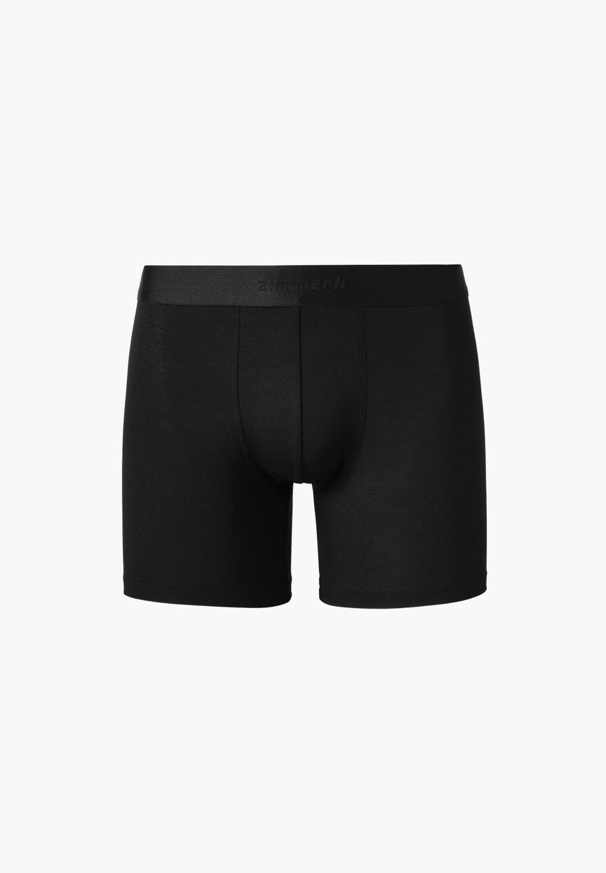 Zimmerli Pureness boxer brief met langer been in zwart, micromodal